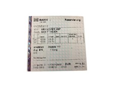 DB BAHN ICE Abgelaufenes Ticket 10.06.2014 Reservierung Hannover Hbf - Göttingen