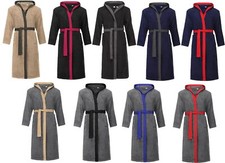 Ladeheid Herren Frottee Bademantel Morgenmantel Sauna 100% Baumwolle Kapuze