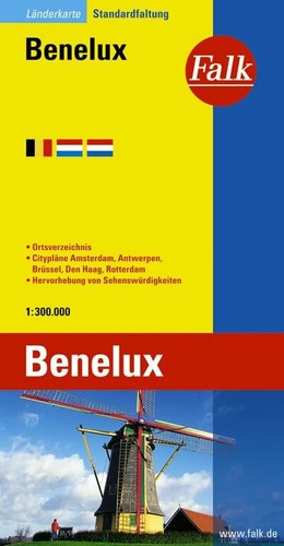 Falk länderkarte benelux - länderkarte,