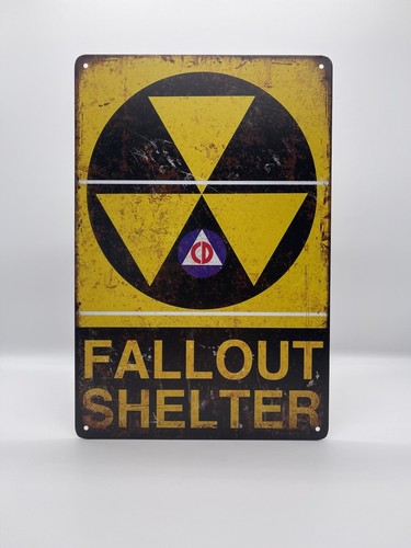 Blechschild fallout 20x30cm - blechschild,