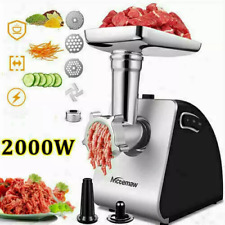 Fleischwolf Elektrisch mit Wurstfüller & Keksaufsatz 2000W Wurstmaschine -Profi