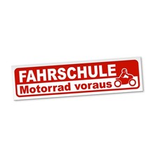 Fahrschule Magnetschild Auto Fahrlehrer Motorrad Voraus Magnetfolie Geschenkidee