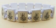 Armband ya Ali Hz.Ali Zülfikar Alevitische Symbole Holz Weiss Allah Islam