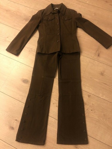 Dunkelbrauner hosenanzug damen - dunkelbrauner,