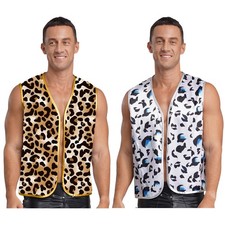 Herren Leopardenmuster Western