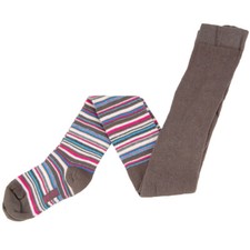 1 Paar s.Oliver Mädchen Jungen Strumpfhose Strumpfhosen Ringel taupe Gr.152-164