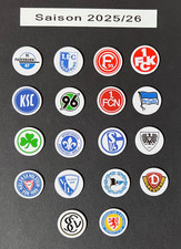 2. Bundesliga Logo Magnete Saison 2025/26 alle 18 Fussball Vereine Magnet