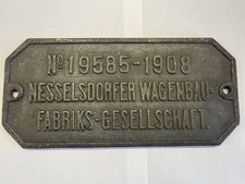 Orginal Waggonschild Lokschild