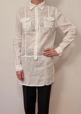 120% Lino Lange Bluse Long