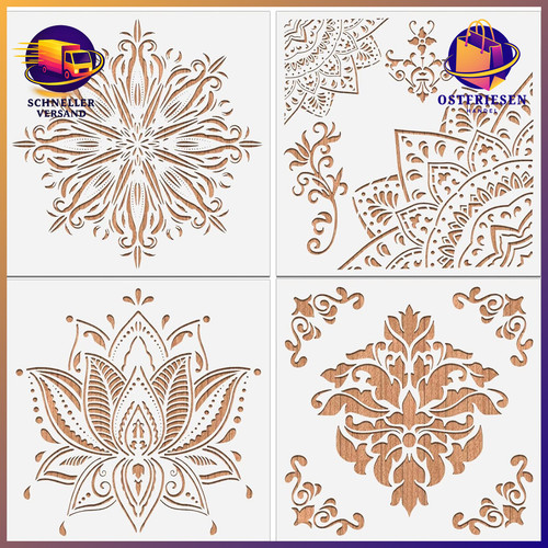 Mandala schablonen set - mandala,
