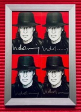 Udo Lindenberg handsign Stärker als die Zeit Collage Bild gerahmt Autogramm