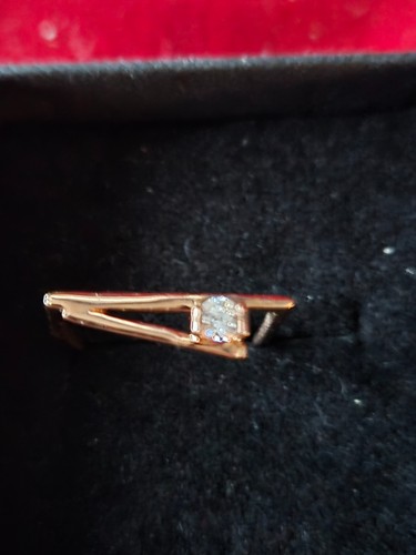 Solitär diamant rotgold - diamant,