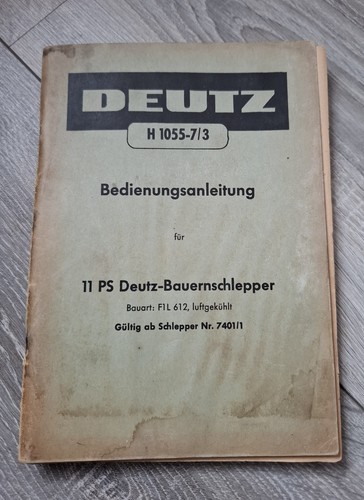 Deutz schlepper f1l 612 - schlepper,