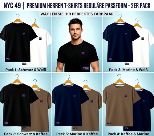 Herren shirt 2er - herren,