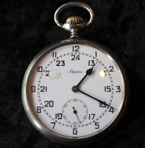 Vintage alpina 291 taschenuhr - vintage,