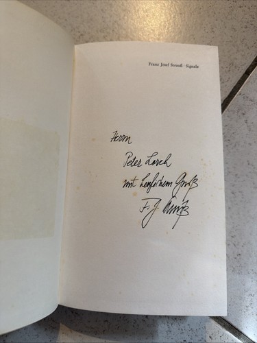 Signierte buch franz josef - -,