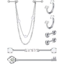 Piercing Schmuck Set 7 tlg