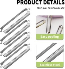 4 Stück Sparschäler Tupper,Turbo Schäler,Ersatzklingen Für Spargelschäler Tupper