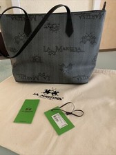 La Martina Handtasche Shopper grau/schwarz NEUwertig
