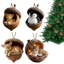 Waldtier-Eichelornamente –