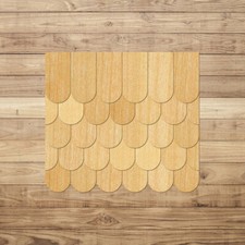 Furnier Schindeln Holzschindeln Biberschwanz Kirsche