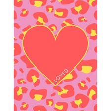 Loved Leopard Print Liebe Herz