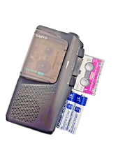 Sanyo TRC-525M Talk Book MicroCassette Diktiergerät Diktiergerät Diktier schwarz