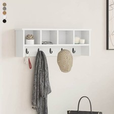 Wandgarderobe Flur Garderobe mit Kleiderhaken Kleiderstange Diele Wandregal Neu