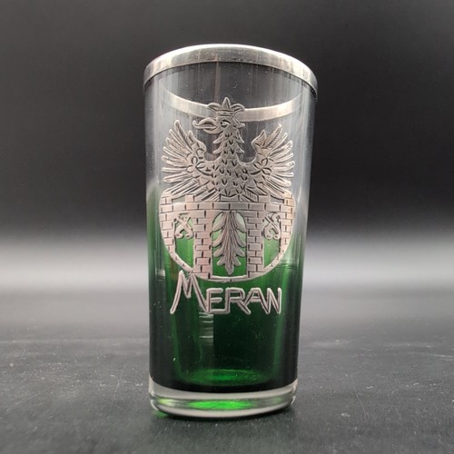Schnapsglas mit silveroverlay - schnapsglas,