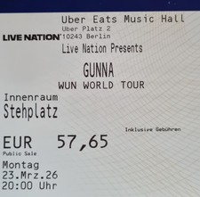 Tickets GUNNA Berlin 23.03.26