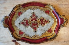 Sammler Tablett Florence Florentiner Stil Serviertablett  alt Landhaus