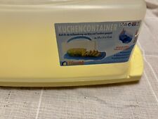 kuchencontainer rechteckig Kuchen Kasten Form Gelb Inkl Deckel 