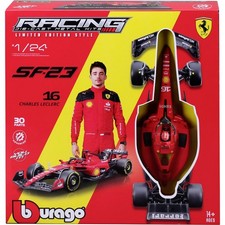 Bburago F1 KIT Ferrari SF23 mit Helm, #16 Leclerc 1:24 Modellauto