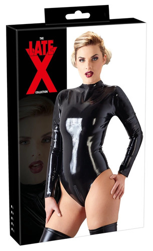Late latex bodysuit - bodysuit, mit