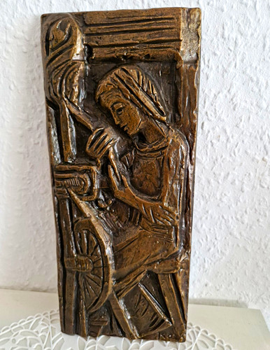 Joseph krautwald bronze relief - krautwald,