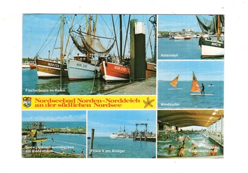 Ansichtskarte nordseebad - ansichtskarte,