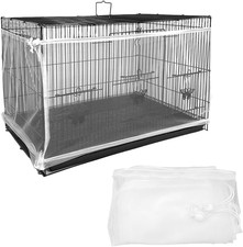 Vogelkäfig Abdeckung verstellbar Schutznetz Samenfänger Nylon Mesh