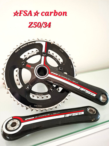 Fsa fach kurbel carbon - 2.fach, kurbel-