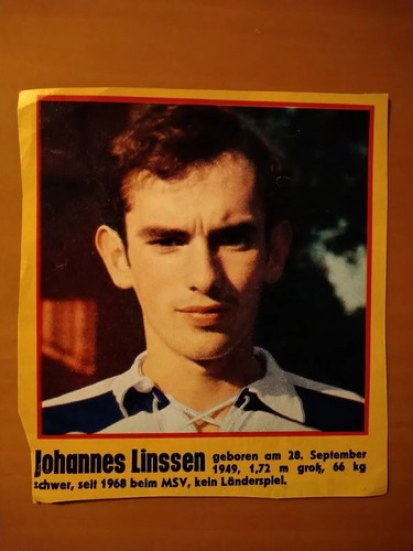 Johannes linßen sammelbild - johannes, linßen,