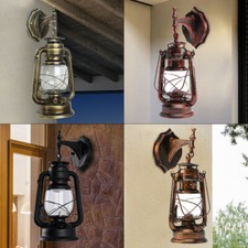 Antik Wandleuchte Laterne Vintage Lampe Hof Leuchte Loft Haus Hotel Restaurant