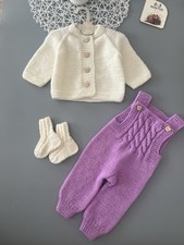 Handgestrickte Baby Set Gr