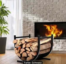 Kaminholzkorb Holzkorb für Kaminholz belastbar  robustem Metall 