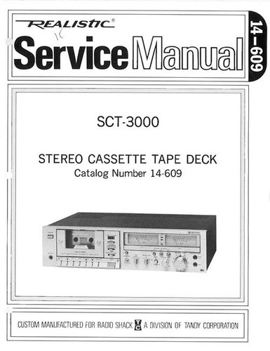 Realistic sct3000 sct 3000 - realistic, sct-3000