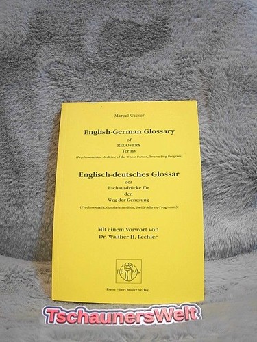 Englisch deutsches glossar - englisch-deutsches, der