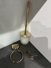 Keuco Mango Bürstengarnitur in Edelmessing aus Ausstellung , B-Ware , alte Serie