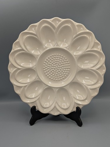 Vintage eierplatte keramik - vintage,