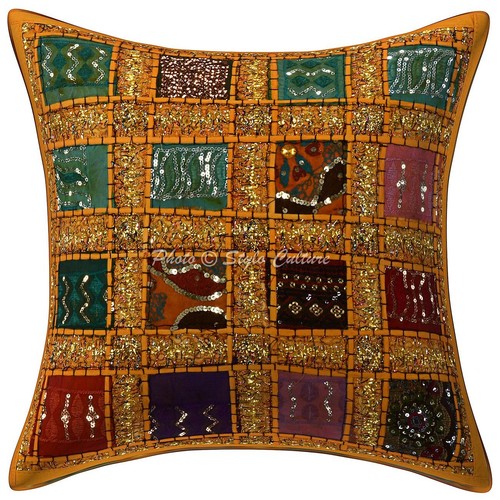 Patchwork kissenbezug boho - patchwork,