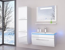 Badmöbel Set Schwarz Weiss