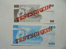 Testscheine Frankreich De La Rue 50-100