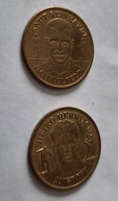 COOP mehr Pfiff Sammler Taler Münze BVB Knut Reinhardt + Heiko Herrlich Fußball